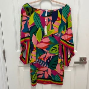 Trina turk NWT rainforest swim cover up size m